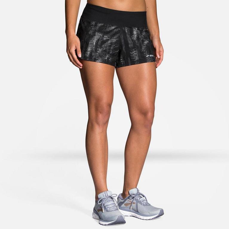 Brooks Women's Chaser 3 Running Shorts - Grey (PXLA01978)